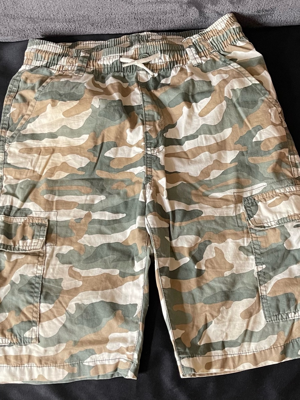 Place Camouflage Shorts in Green, Tan, Beige